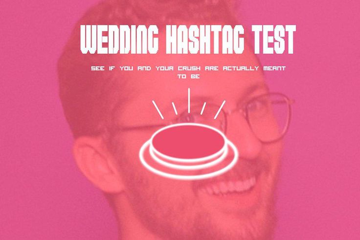 wedding hashtag website