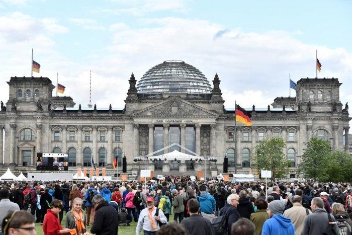The Reichstag building houses Germany's Bundestag lower house of parliament in Berlin