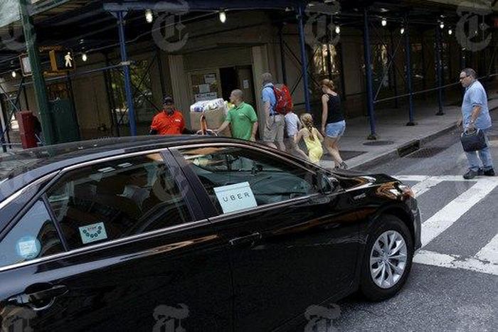 An UberX car on the streets of New York, July 16, 2015. Uber has for years engaged in a worldwide program to deceive authorities in markets where its ride-hailing service was being resisted by law enforcement, or in some instances, had been outright ba...