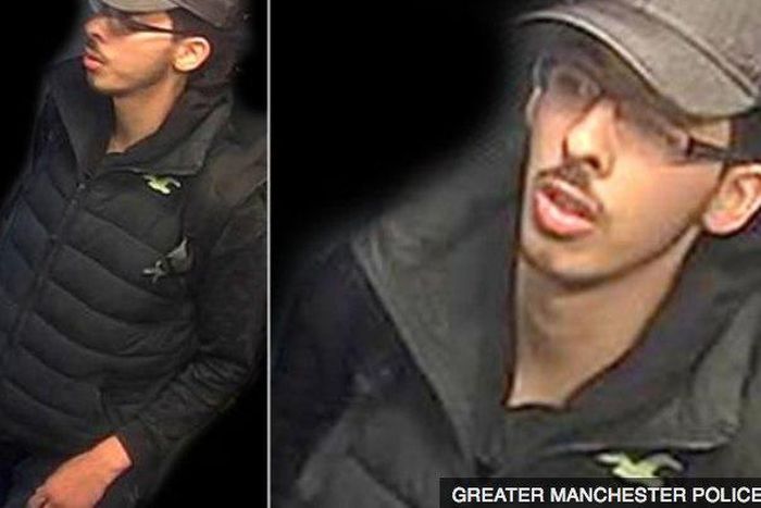 Still images from CCTV footage of Abedi the night of the attack on Manchester Arena.