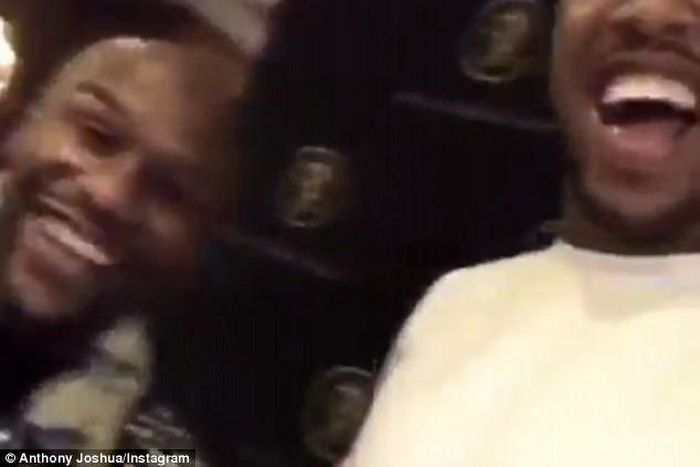 Floyd Mayweather and Anthony Joshua