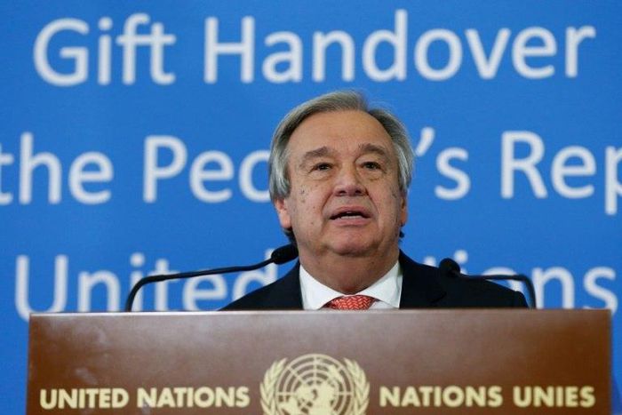 UN Secretary General Antonio Guterres said he was "extremely concerned" about the state of human rights around the world, remarks that came as US President Donald Trump was reportedly preparing to suspend the US refugee program