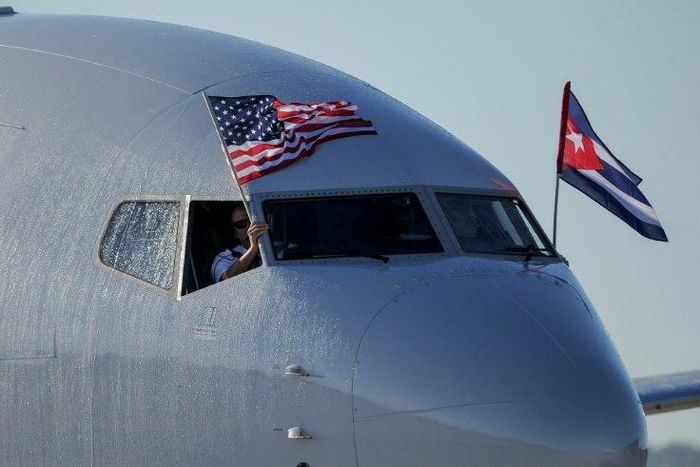 An American Airlines plane made the first direct flight to Havana in more than 50 years