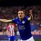 Leicester City's forward Jamie Vardy shouts and gestures during the UEFA Champions League quarter final first leg football match Club Atletico de Madrid vs Leicester City at the Vicente Calderon stadium in Madrid on April 12, 2017