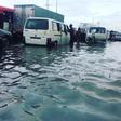 A section of the flooded Lekki-Epe expressway.