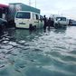 A section of the flooded Lekki-Epe expressway.