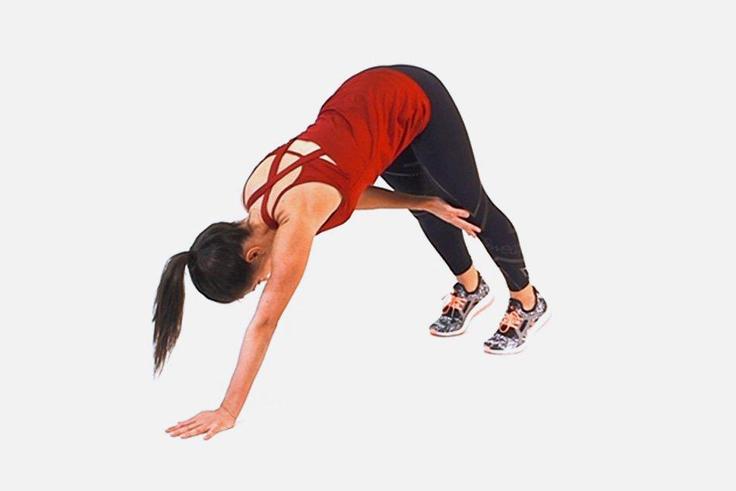 plank knee taps