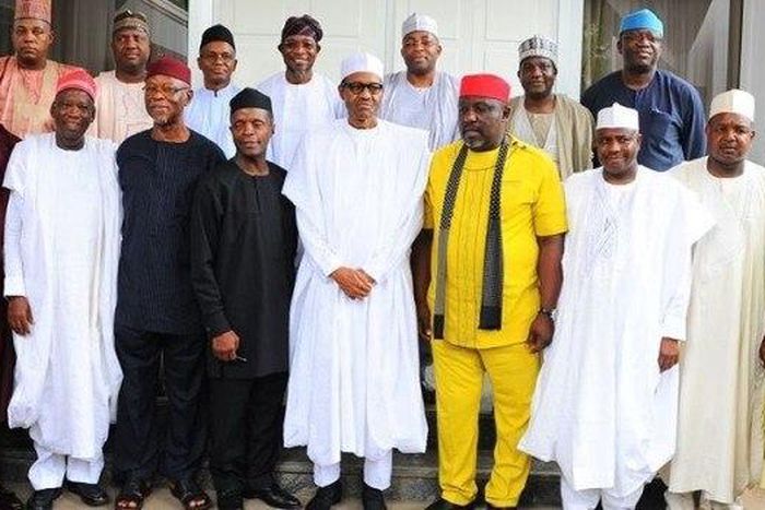 APC Governors with President Muhammadu Buhari and Vice President Yemi Osinbajo