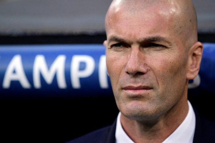 Real Madrid's coach Zinedine Zidane pictured during a Champions League quarter-final against Bayern Munich on April 18, 2017
