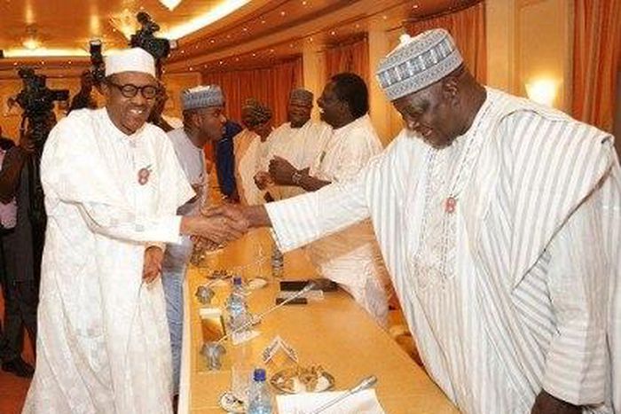 President Buhari and Babachir Lawal