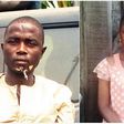 The wife killer, Shakiru Bello and the victim, Sherifat