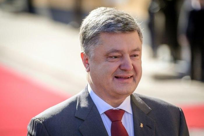 Ukraine's President Petro Poroshenko, pictured in April 2017, dismissed the claim in a recent New York Times article that the engine for North Korea's long-range missile came from a Ukrainian factory, but he still ordered an investigation on it