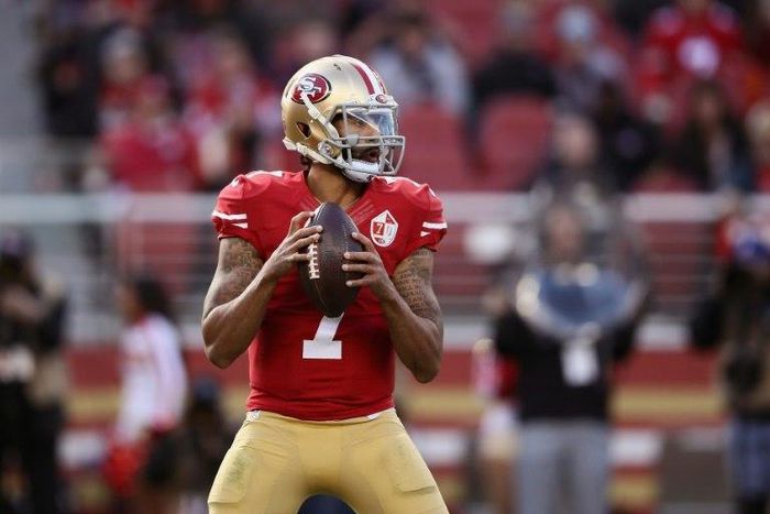 Former San Francisco 49ers quarterback Colin Kaepernick triggered a raging national debate about race and patriotism by refusing to stand for a playing of the national anthem at a game last year