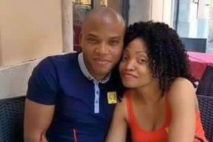 Biafra leader, Nnamdi Kanu and wife, Uchechi