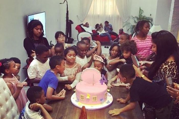 Peter Okoye throws princess-themed party for daughter, Aliona