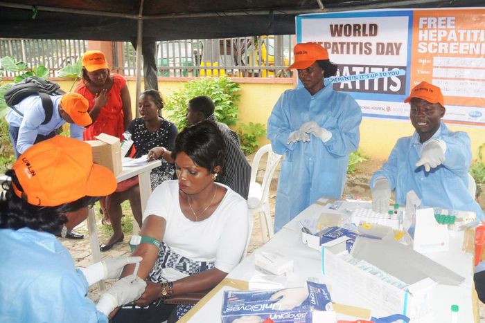 Public screening marking World Hepatitis Day in Ibadan