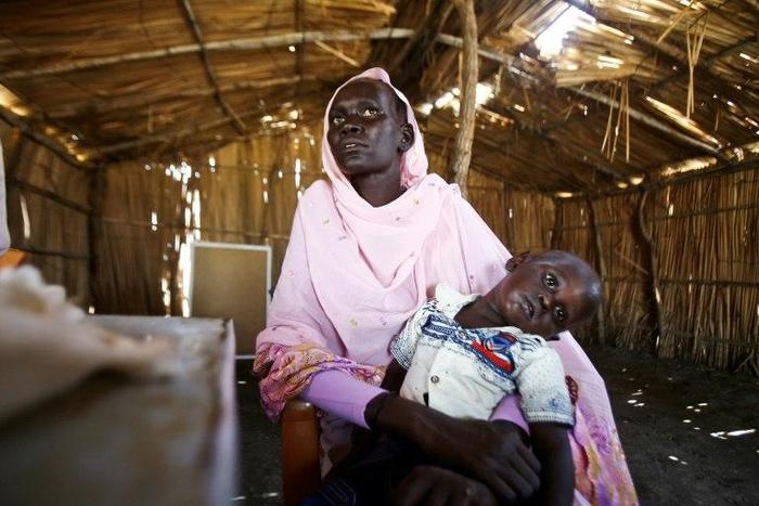 Refugees from South Sudan receive medical treatment in Sudan's White Nile state on February 28, 2017