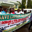 Students of LAUTECH engage in a peaceful protest at the National Universities Commission (NUC) in Abuja