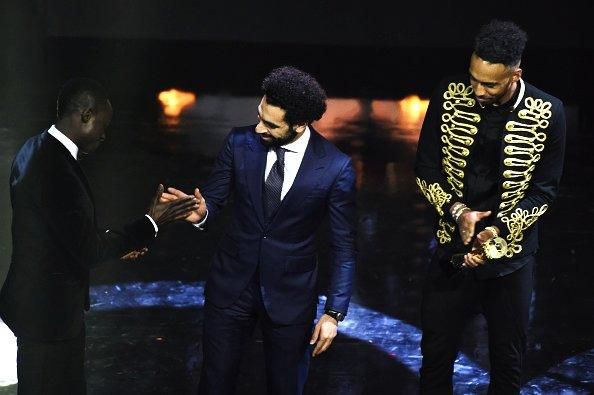 Sadio Mane, Mohamed Salah and Pierre-Emerick Aubameyang