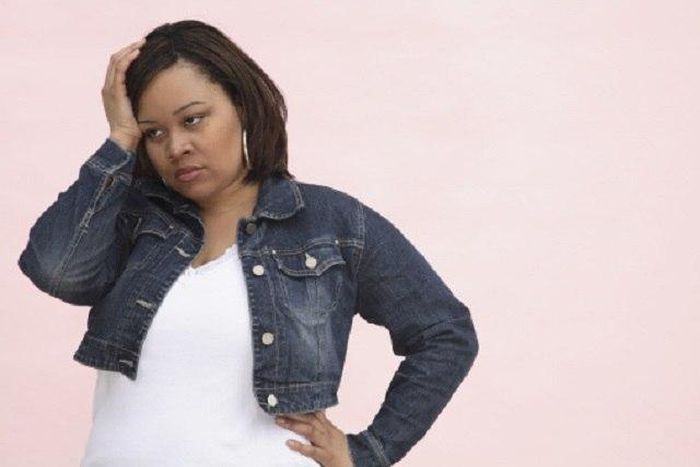 This is one very worried woman (Illustration)