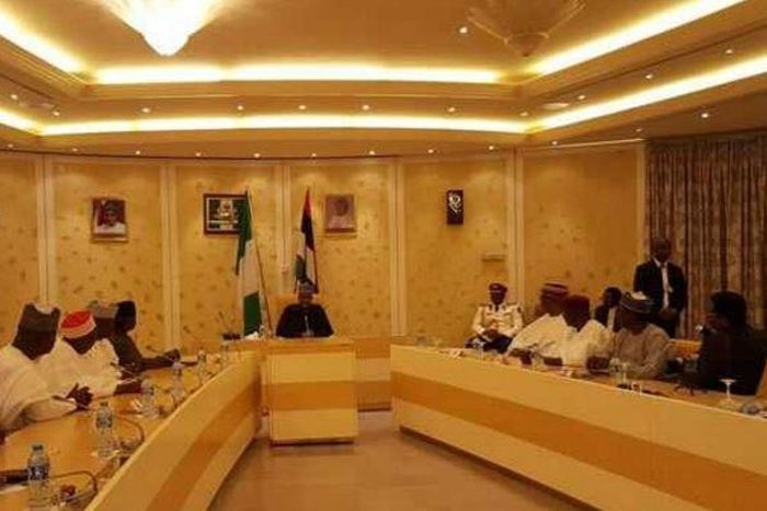 President Buhari meets Osinbajo, top government officials