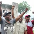 Charles Oputa a.k.a Charly Boy protesting at Unity Fountain, Abuja on Wednesday, August 16, 2017