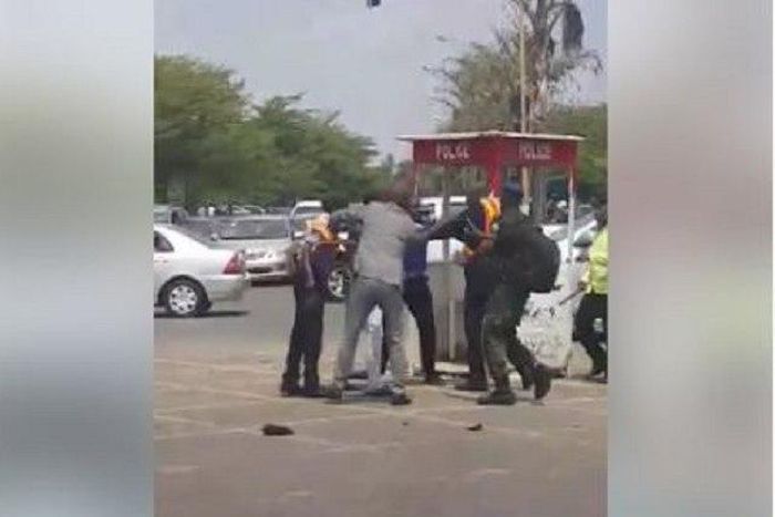 The traffic wardens fighting
