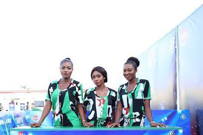 The Heineken ladies at the Champions League final.