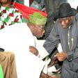 President Goodluck Jonathan and ex-president Olusegun Obasanjo