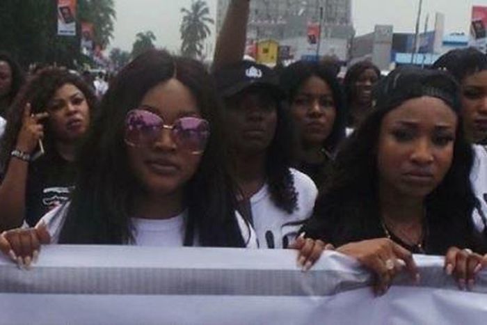 Tonto Dikeh, Mercy Aigbe lead walk against domestic violence