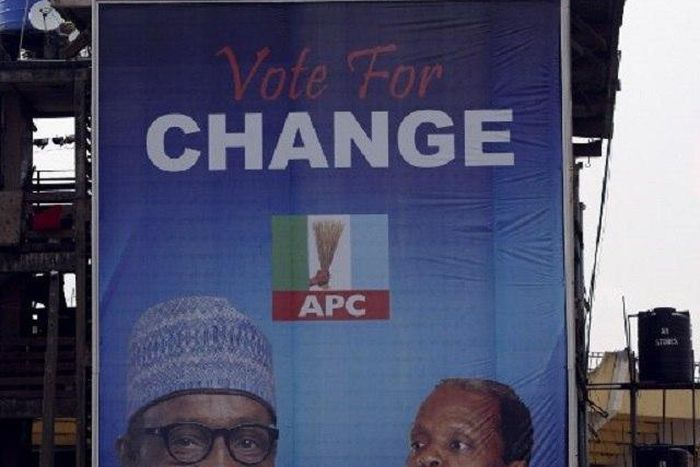 The APC Change poster during the 2015 elections