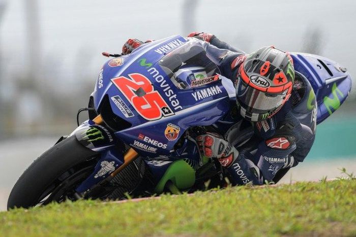 Maverick Vinales was almost one and a half seconds clear of 38-year-old Rossi