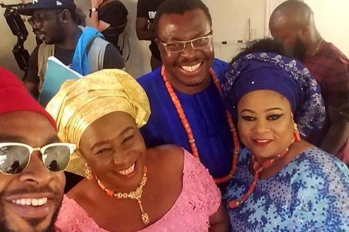 The Wedding Party cast - Enyinna Nwigwe, Patience Ozokwor, Sola Sobowale