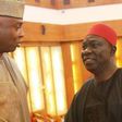 Senate President, Bukola Saraki and Deputy Senate President, Ike Ekweremadu