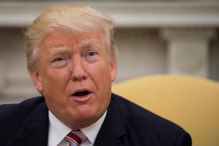 President Donald Trump said he had personally asked ousted FBI director James Comey whether he was under investigation