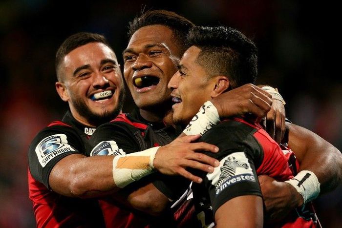 The Canterbury Crusaders will be defending an unbeaten record when they take on close rivals Waikato Chiefs