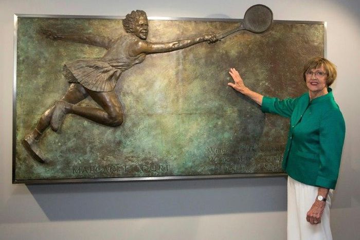 Margaret Court, pictured in 2015 at the opening ceremony of the Margaret Court Arena at the Australian Open in Melbourne