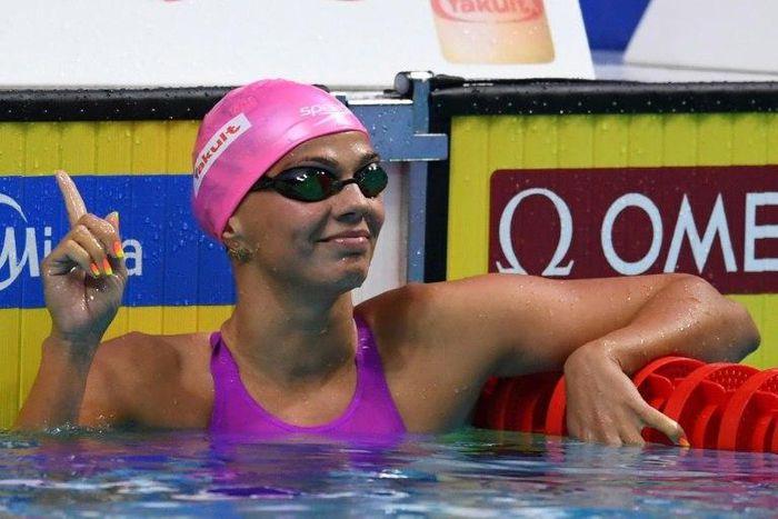 Russia's Yuliya Efimova clocked 1min 04.36sec in the semi-finals at the world aquatics championships