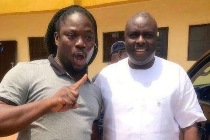 Daddy Showkey with James Ibori