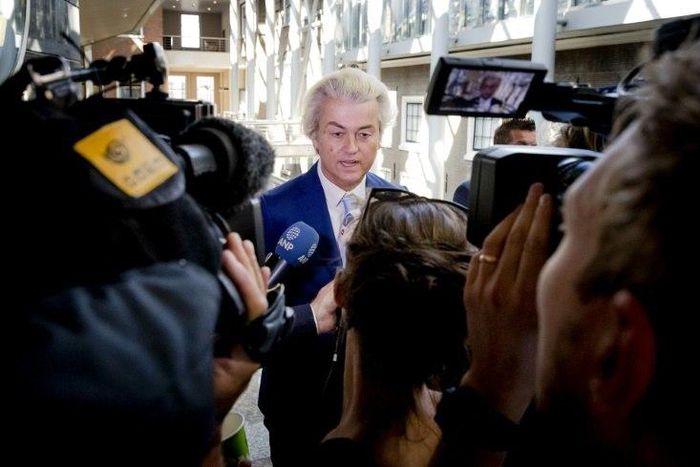 Geert Wilders, leader of the far right Freedom Party, which has vowed to close all mosques and Islamic schools in the Netherlands