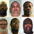 Arkansas set off a legal battle when it announced plans to execute eight death row inmates, pictured here, in 11 days. Kenneth Williams, bottom row, third from the left, is slated to be executed Thursday