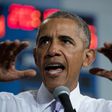 US President Barack Obama speaks during a Hillary for America campaign event in Miami, on October 20, 2016