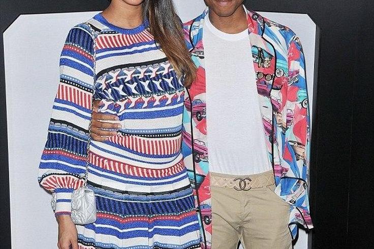 Pharrell Williams and wife, Helen Lasichanh