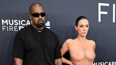 Kanye West and his wife Bianca Censori at the Grammys [Variety]