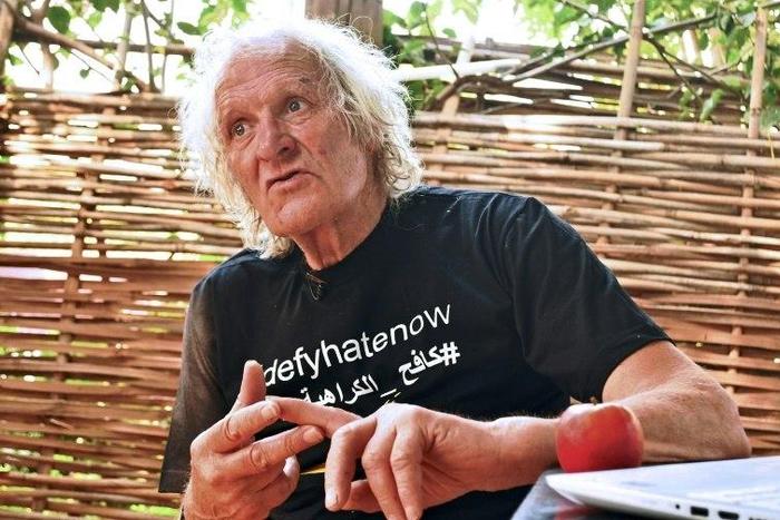 Veteran British pilot Maurice Kirk poses in Juba on December 6, 2016