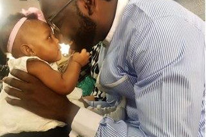 Gbenro Ajibade and his daughter Azariah