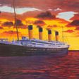 A painting of The Titanic
