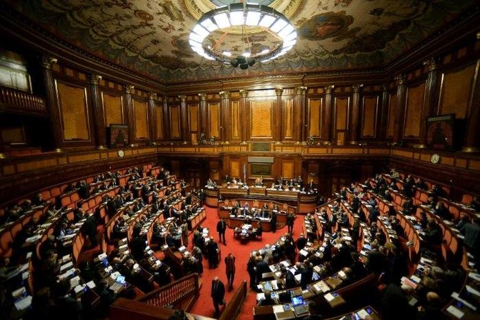 Italy's budget was already given the green light by the lower house but still needs to be approved by the senate (pictured)