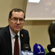 Algerian Energy Minister Noureddine Boutarfa attends an informal meeting between members of the Organization of Petroleum Exporting Countries on September 28, 2016