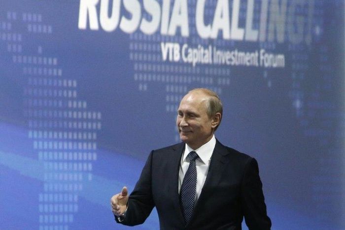 Russian President Vladimir Putin attends the 7th annual VTB Capital "Russia Calling!" Investment Forum in 2015